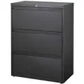 30 x 18.63 x 40.3 3-Drawer HL10000 Series Lateral File Cabinet, Black