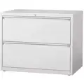36 x 18.63 x 28 2-Drawer HL8000 Series Lateral File Cabinet, Light Gray