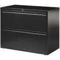 42 x 18.63 x 28 2-Drawer HL8000 Series Lateral File Cabinet, Black