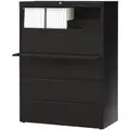 42 x 18.63 x 67.63 5-Drawer HL8000 Series Lateral File Cabinet, Black
