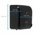 Georgia-Pacific Paper Towel Dispenser, Pacific Blue Ultra, Black, (1) Roll with Stub Roll, Manual
