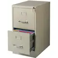 15 x 22 x 28.38 2-Drawer 22" Deep Verticals Series Vertical File Cabinet, Putty