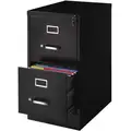 15 x 22 x 28.38 2-Drawer 22" Deep Verticals Series Vertical File Cabinet, Black