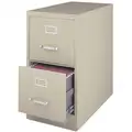 15" x 25" x 28-3/8" 2-Drawer 2500 Series File Cabinet, Putty