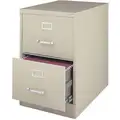 18" x 26-1/2" x 28-3/8" 2-Drawer 3000 Series File Cabinet, Putty
