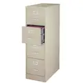 15" x 25" x 52" 4-Drawer 2500 Series File Cabinet, Putty