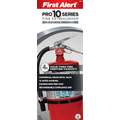 First Alert 10 lb., ABC Class, Dry Chemical Fire Extinguisher; 20 ft. Range Max., 17 to 21 sec. Discharge Time