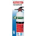 First Alert 2 lb., BC Class, Dry Chemical Fire Extinguisher; 12 ft. Range Max., 8 to 10 sec. Discharge Time