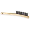 13-3/4"L Stainless Steel Long Handle Scratch Brush, 1 EA
