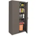 Commercial Storage Cabinet, Gray, 72" H X 36" W X 18" D, Unassembled