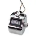 Officemate Mechanical Tally Counter, Silver, Number of Digits: 4, Hand Held Mounting