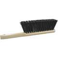 Tough Guy Bench Brush: Medium, Polystyrene Bristle, 5 1/4 in Handle Lg, 8 in Brush Lg, Black