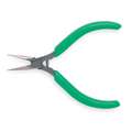 Xcelite Needle Nose Pliers: ESD-Safe, 3/4" Max Jaw Opening, 4"Overall Lg, 7/8" Jaw Lg, 1/32" Tip Wd