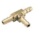 Barbed Hose Fitting, Fitting Material Brass x Brass, Fitting Size 3/8" x 3/8"