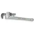 Westward Aluminum 18" Straight Pipe Wrench, 2-1/2" Jaw Capacity