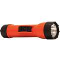 Industrial LED Handheld Flashlight, Plastic, Maximum Lumens Output: 50, Orange