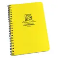 Rite In The Rain All Weather Notebook: 4-5/8 in x 7 in Sheet Size, Yellow, Polydura, White