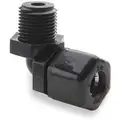 Male Elbow, 90 Degrees, 1/2" Tube Size, 1/2" Pipe Size - Pipe Fitting, Plastic