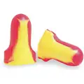 Contoured-T Ear Plugs, 32dB Noise Reduction Rating NRR, Uncorded, M, Magenta, Yellow, PK 200