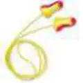 Contoured-T Ear Plugs, 32dB Noise Reduction Rating NRR, Corded, M, Magenta, Yellow, PK 100