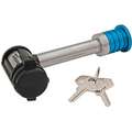Receiver Lock: Barbell, 5/8 in, Stainless Steel, Keyed Alike Lock