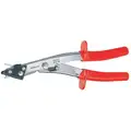 Sheet Metal Nibbler: 11 in Overall Lg, Multi-Component, Spring Assist Handle, Aluminum/Copper