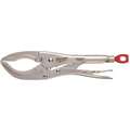 Curved Jaw Locking Pliers, Jaw Capacity: 3-1/8", Jaw Length: 3-1/2", Jaw Thickness: 3/4