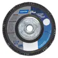 Norton 4-1/2" Flap Disc, Type 29, 80 Grit, Zirconia Alumina, 13300 RPM