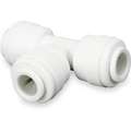 Union Tee, Tube Fitting Material Acetal Copolymer, Fitting Connection Type Tube, Tube Size 3/8 in