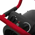 Pro-Temp Portable Electric Heater, Fan Forced, 120VAC, 5100 BTU, Black/Red