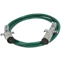 Phillips 12 ft. Single Pole Liftgate Cord, Straight, 4 AWG, Metal Plugs, Green