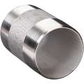 Nipple: 316 Stainless Steel, 3/8" Nominal Pipe Size, 2 1/2" Overall Length, Threaded on Both Ends