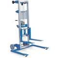Manual Lift, Manual Push Stacker, 350 lb. Load Capacity, Lifting Height Max. 165-1/2"