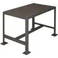 Fixed Height Work Table, Steel, 18" Depth, 18" Height, 24" Width,2000 lb. Load Capacity