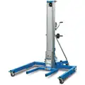 Manual Lift, Manual Push Equipment Lift, 1000 lb. Load Capacity, Lifting Height Max.79"