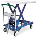 Mobile Manual Lift, Manual Push Scissor Lift Table, 1100 lb. Load Capacity, Lifting Height Max. 36-1