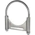 Guillotine U-Bolt Steel Exhaust Clamp For Pipe Size 3-1/2"; PK1