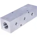 Manifold, 1" Inlet Size, 1/2"Outlet Size, NPT, Aluminum, 7-1/2"Overall Length
