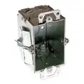 Raco Electrical Box, Switch, Number of Gangs 1, Galvanized Zinc, 2-1/2" Nominal Depth