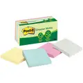 Post-It Sticky Notes: Assorted Pastel, Standard, 100 Sheets per Pad, 12 Pads per Pack, 3 in x 3 in, 12 PK