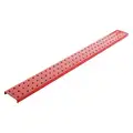 Alligatorboard Steel Pegboard Strip with 90 lb. Load Capacity, 3" H x 32" W, Red, 2 PK