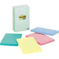 Post-It Sticky Notes: Assorted Pastel, Standard, 100 Sheets per Pad, 5 Pads per Pack, 4 in x 6 in, 5 PK