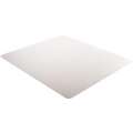 Rectangular Chair Mat, Clear, For Carpet with Padding Up to 1/4" Thick
