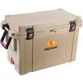 Pelican 95 qt. Marine Chest Cooler with Ice Retention Up to 10 days; Tan, Holds 85 Cans