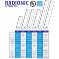 Radionic Hi-Tech LED Undercabinet Lighting: LED, 22 in, 22 in Overall Lg, Plug-In or Hardwired, 741 lm Light Output