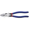 Linemans Pliers, Jaw Length: 1-9/16", Jaw Width: 1-1/4", Jaw Thickness: 1/4", Dipped Handle