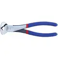 End Cutting Nippers,7" Overall Length,1" Jaw Length,1-9/16" Jaw Width