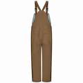 Bulwark Brown Bib Overalls, Outershell - EXCEL FR ComforTouch Flame-Resistant, 11.5 oz. Duck 88% Cotton/12