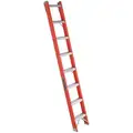 Louisville 8 ft. Fiberglass Straight Ladder with 300 lb. Load Capacity, Steps