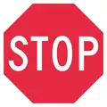 Lyle Engineer Grade Aluminum Stop Traffic Sign; 36" H x 36" W